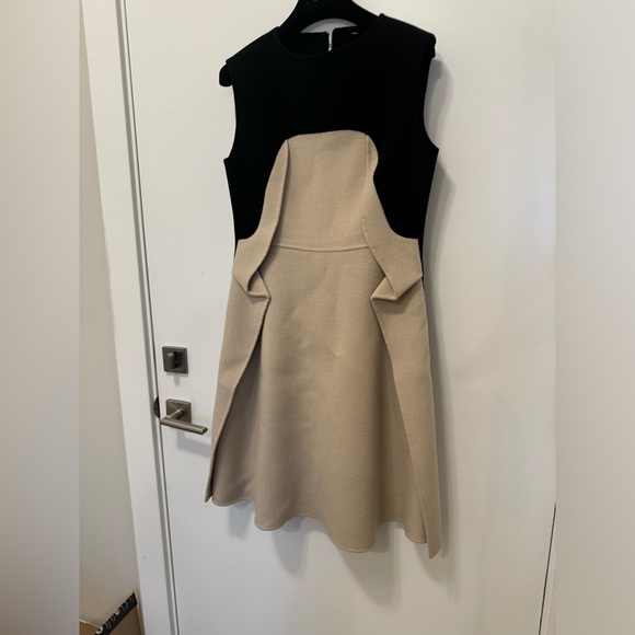 behnaz toossi 100% wool 2 tone dress - size med - Picture 2 of 9